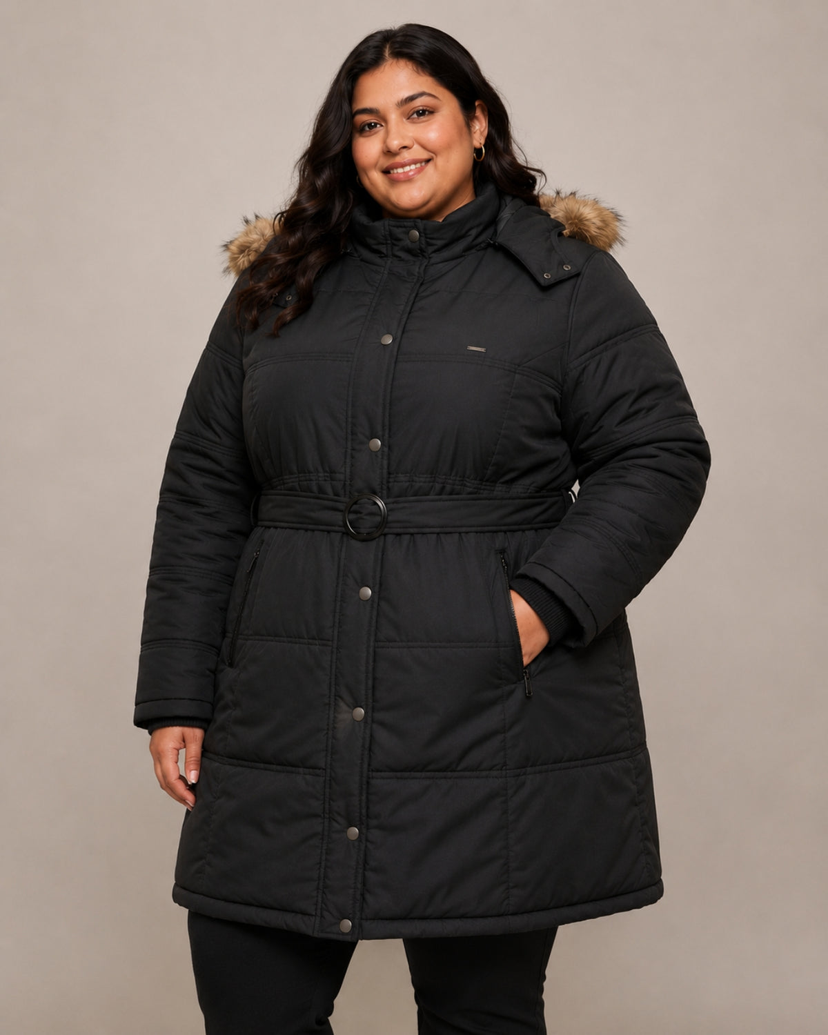 Alaskan Parka Plus Size Jacket For Women - Slim Fit