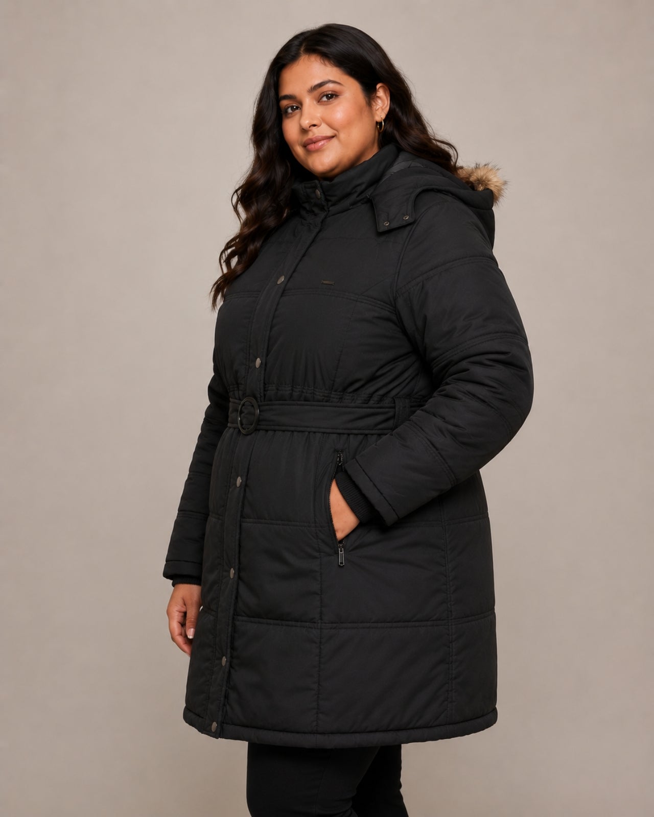 Alaskan Parka Plus Size Jacket For Women - Slim Fit