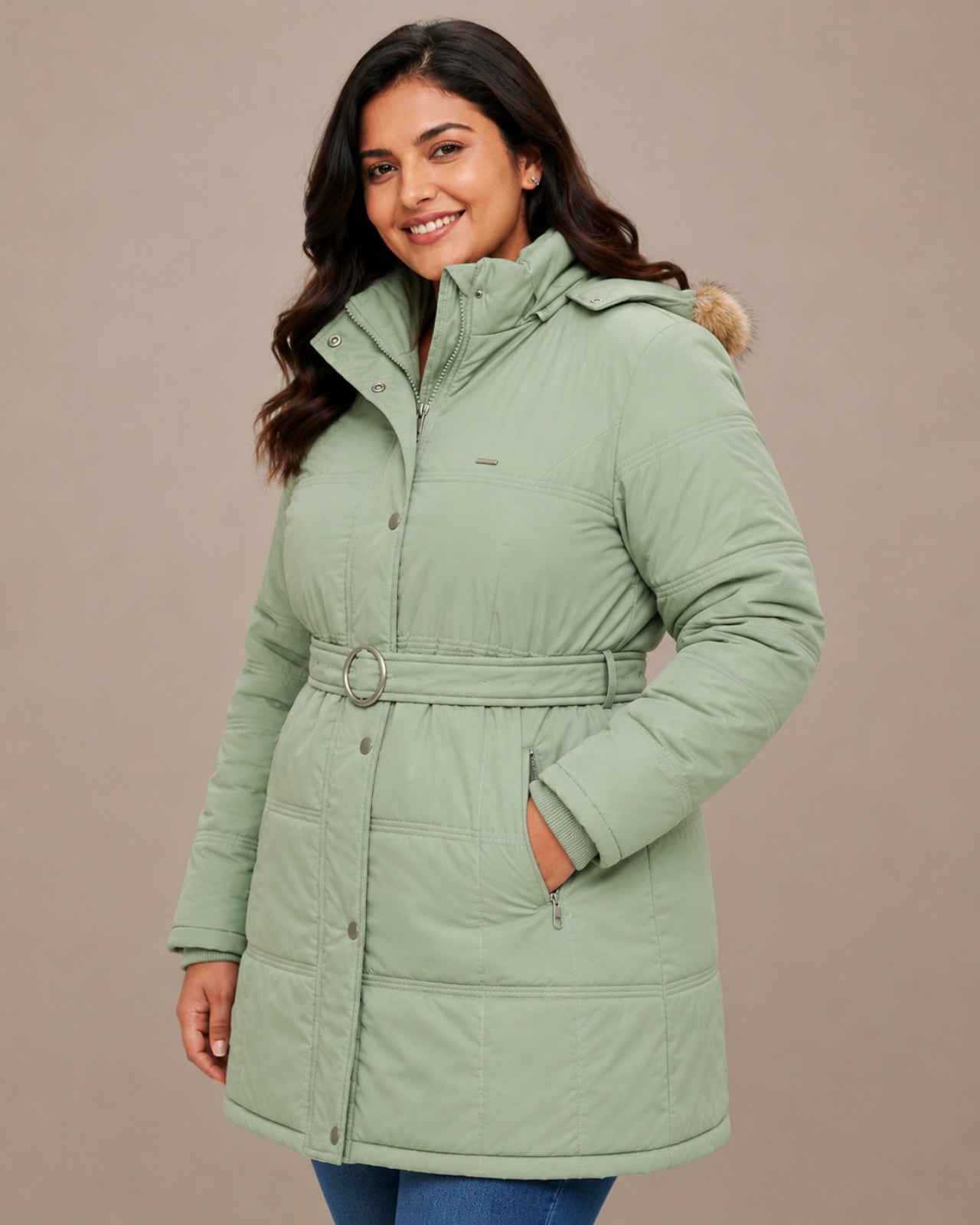 Alaskan Parka Plus Size Jacket For Women - Slim Fit