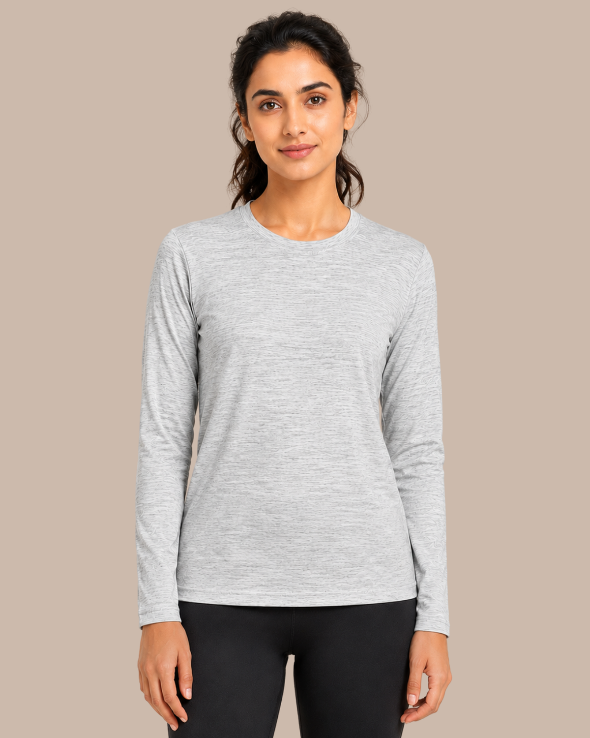 Full Sleeves Thermal | Merino Wool + Bamboo + Polyester For Women's