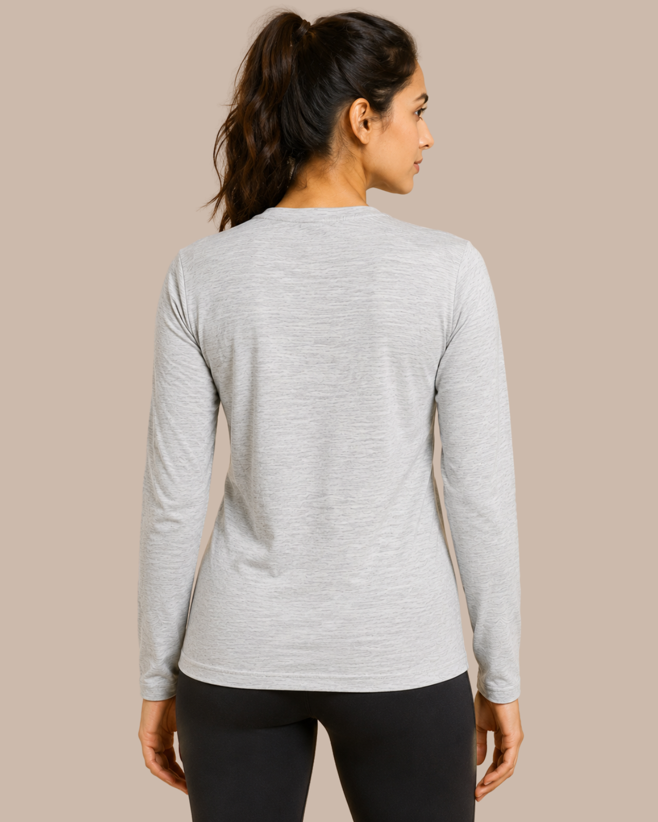 Full Sleeves Thermal | Merino Wool + Bamboo + Polyester For Women's