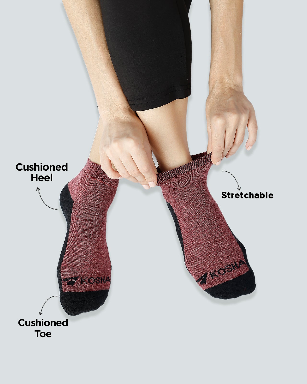 Merino Wool Technical Cushioned Socks For Women