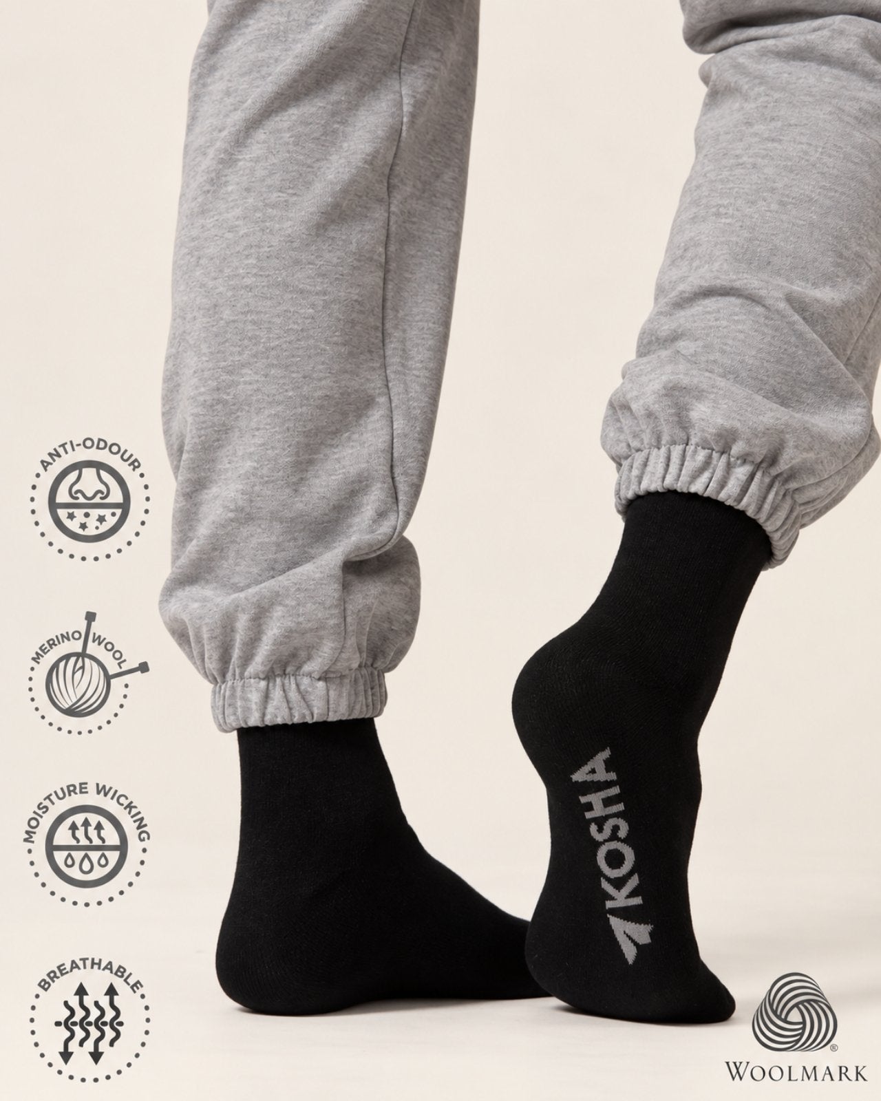 Classic Merino Wool Socks for Men