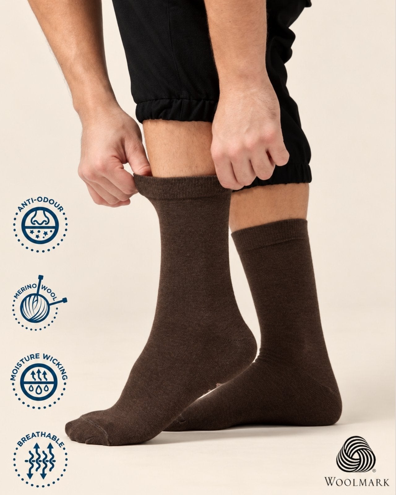 Classic Merino Wool Socks for Men