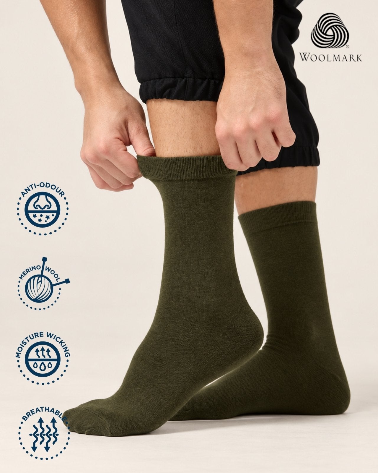 Classic Merino Wool Socks for Men