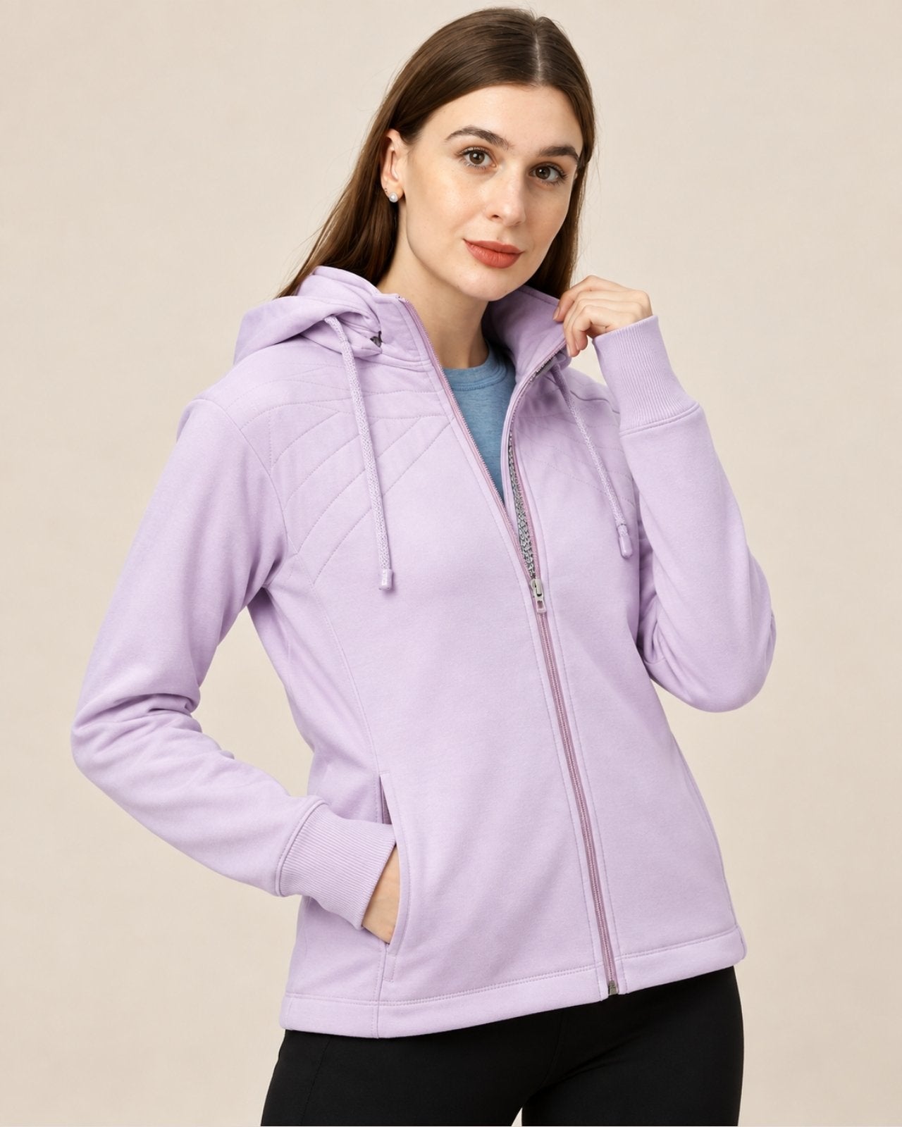 Fleece Lined Sweatshirt For Women