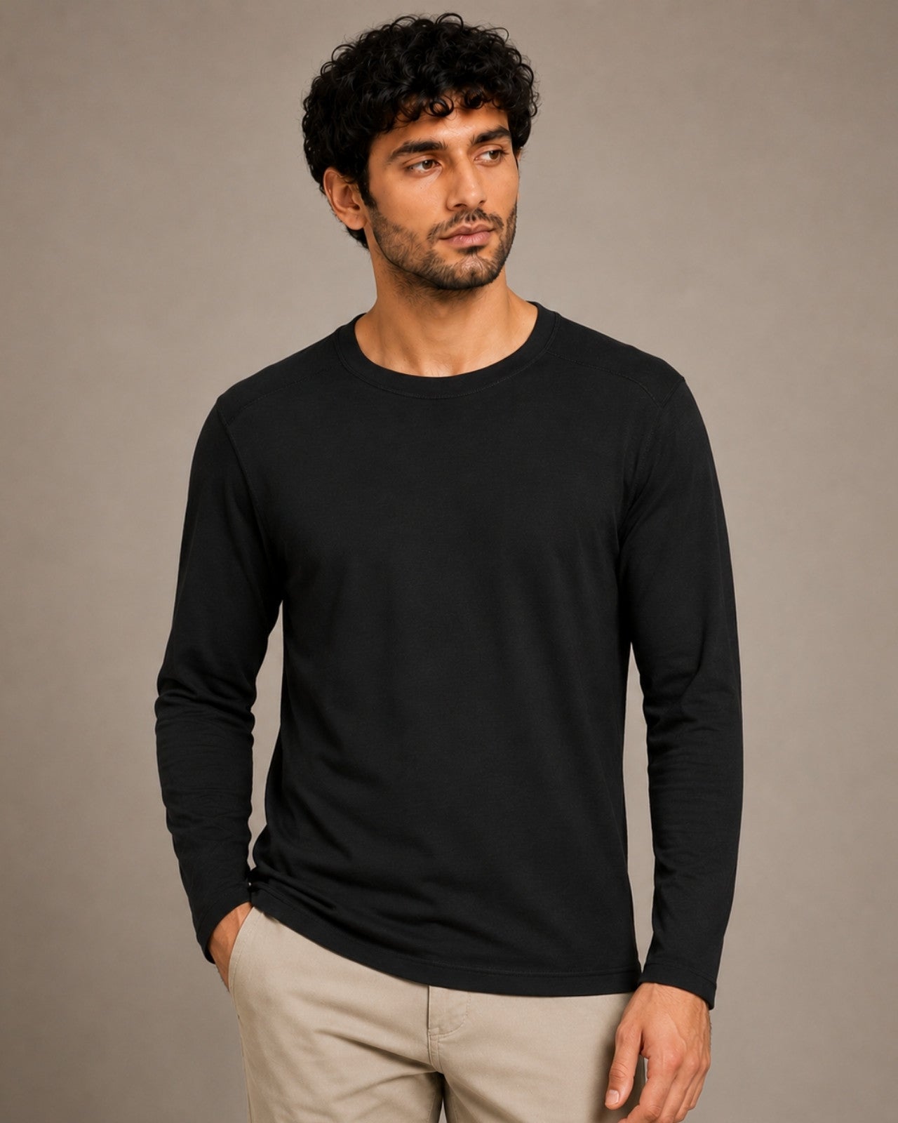 Men's Full Sleeves Thermal | Merino Wool + Bamboo