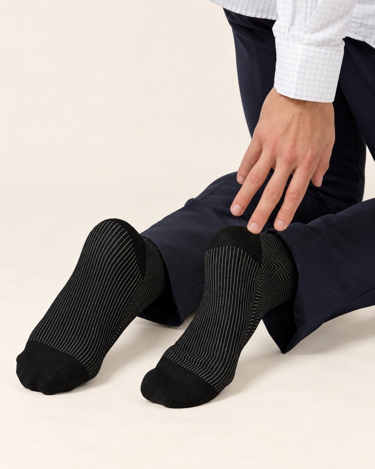 Herringbone Business Socks for Men