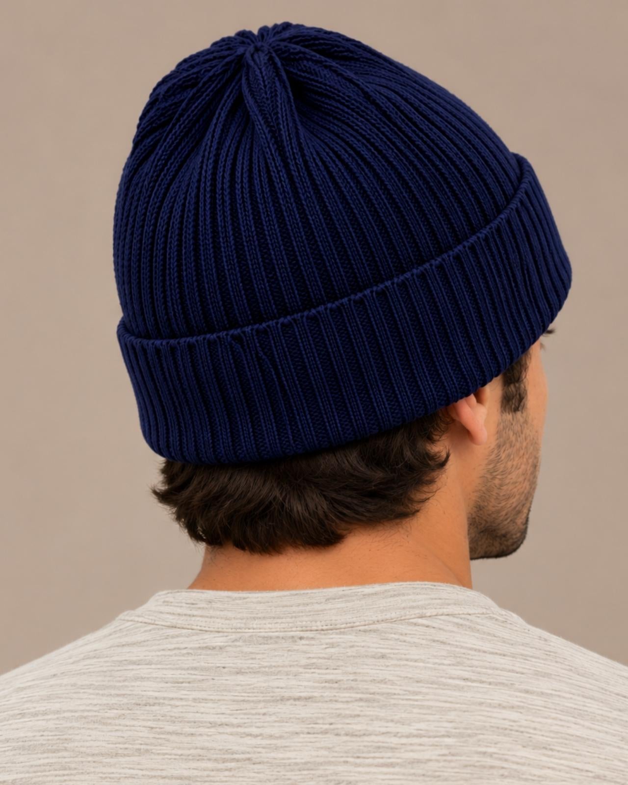 Ribbed Merino Wool Cap For Men