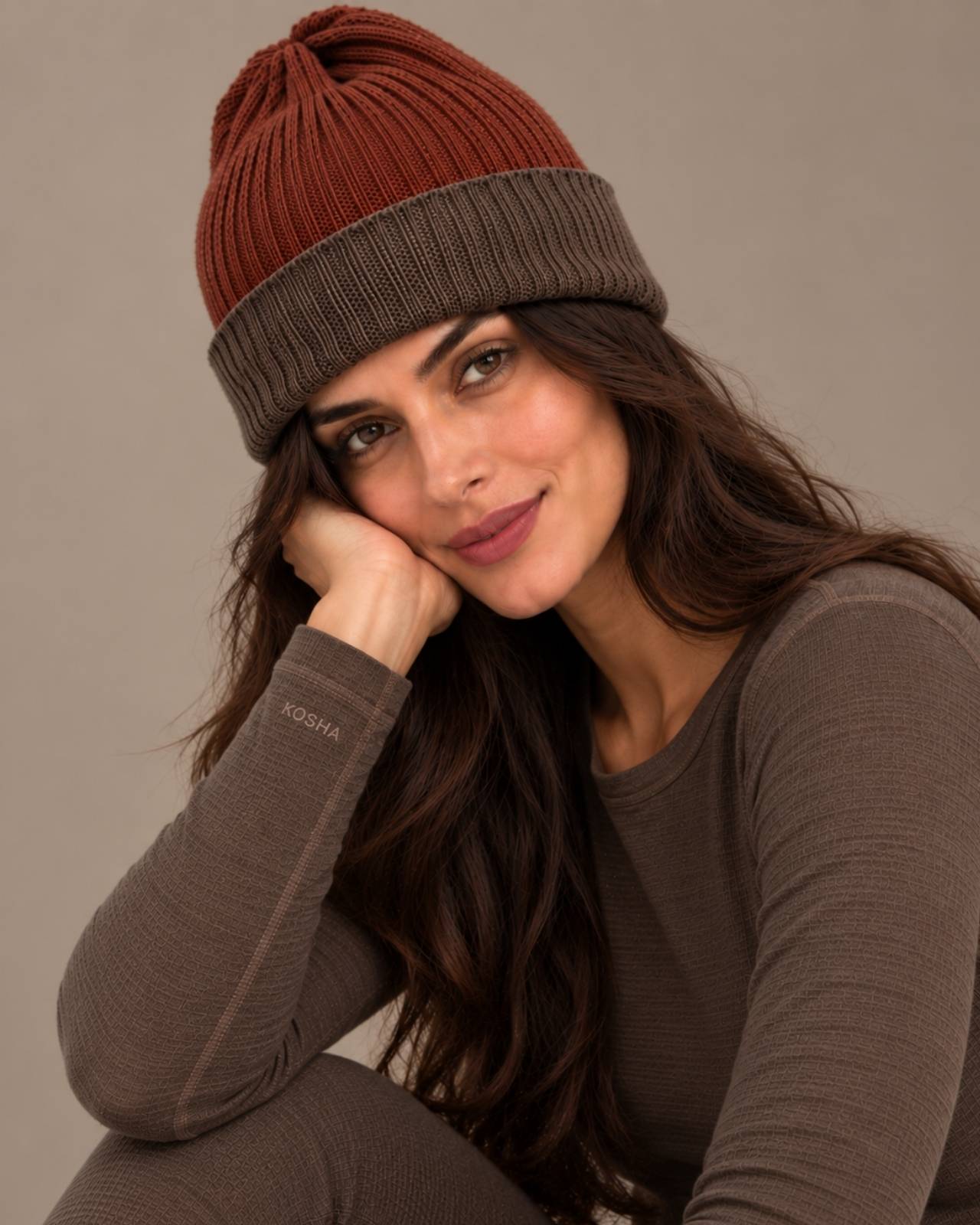 Merino Wool Reversible Beanie For Women