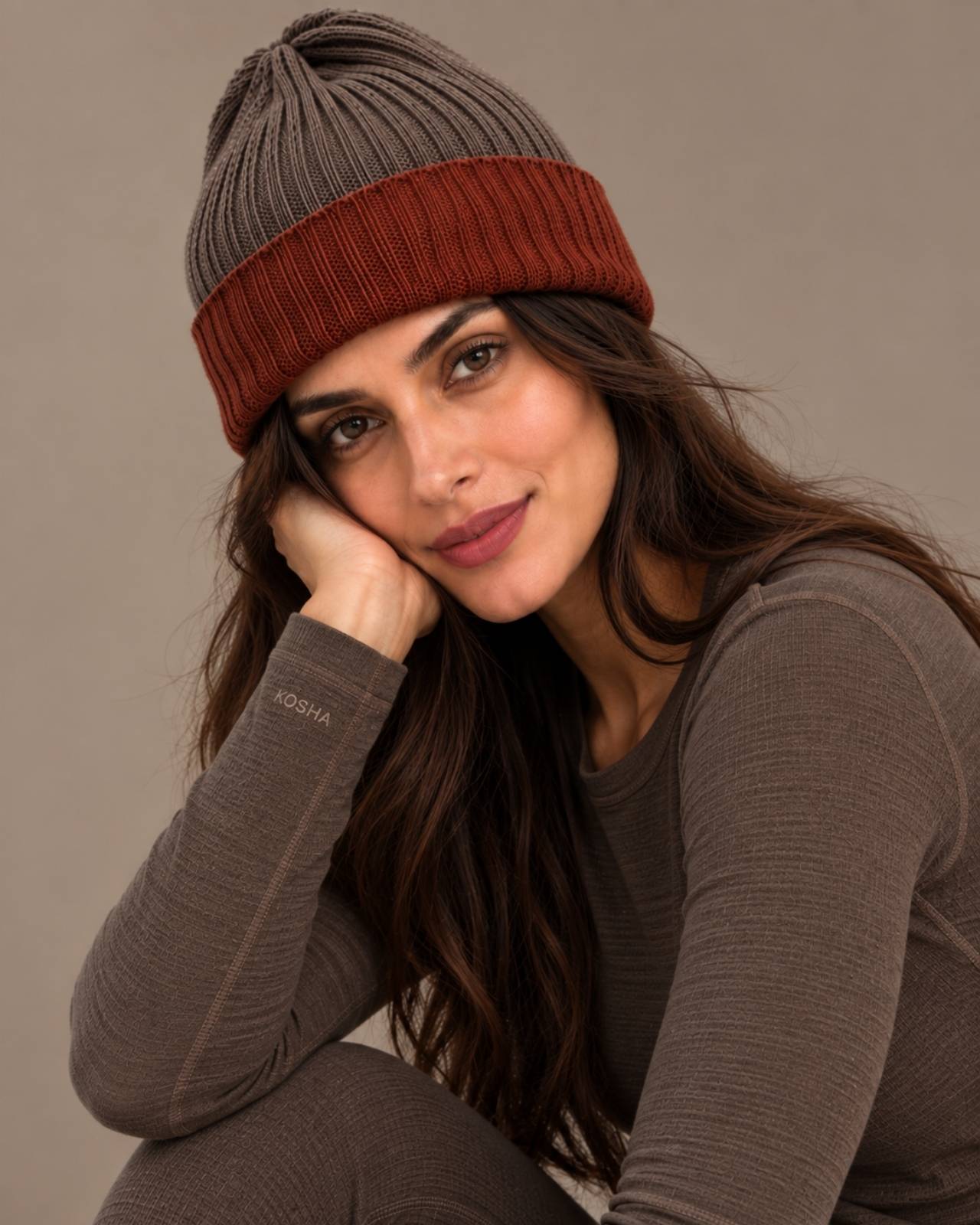 Merino Wool Reversible Beanie For Women