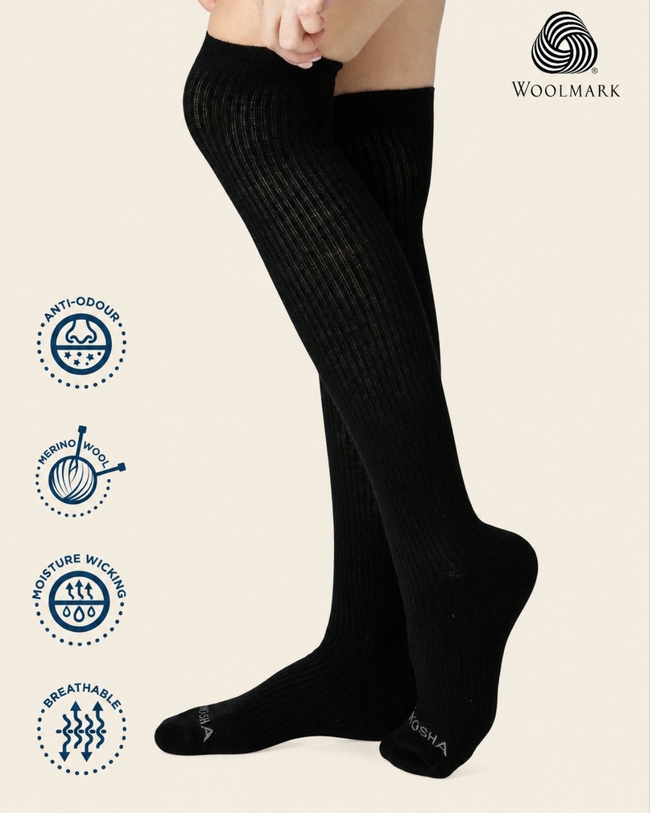 Merino Wool Stocking Socks for Women